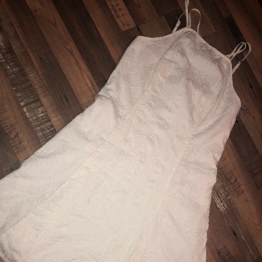 Hollister light weight, high neck, off-white dress